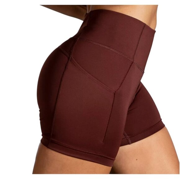 Brooks Pants - Brooks Method 5-Inch Shorts Tights, Run Raisin, XXL